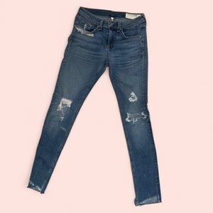 Women’s 26 Rag & Bone Distressed Denim Skinny Jeans